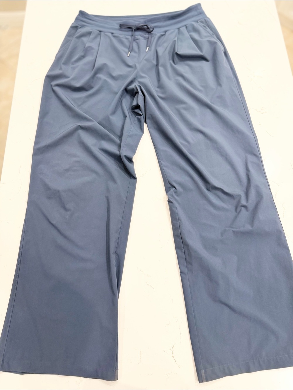 CALIA Journey Collection Slate Blue Wide Leg Pants XL Athleisure Quiet Luxury